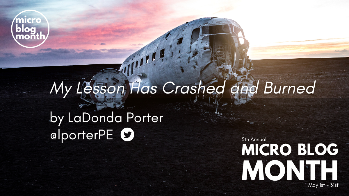 My Lesson Has Crashed and Burned slowchathealth